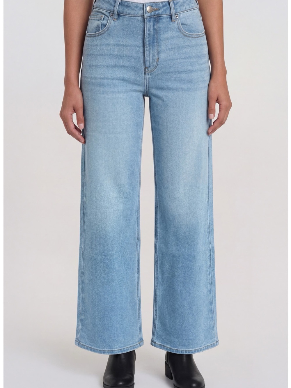 Sanctuary Ekara Mid Rise Wide Leg Jeans Light Wash NWT Size 28 / 6